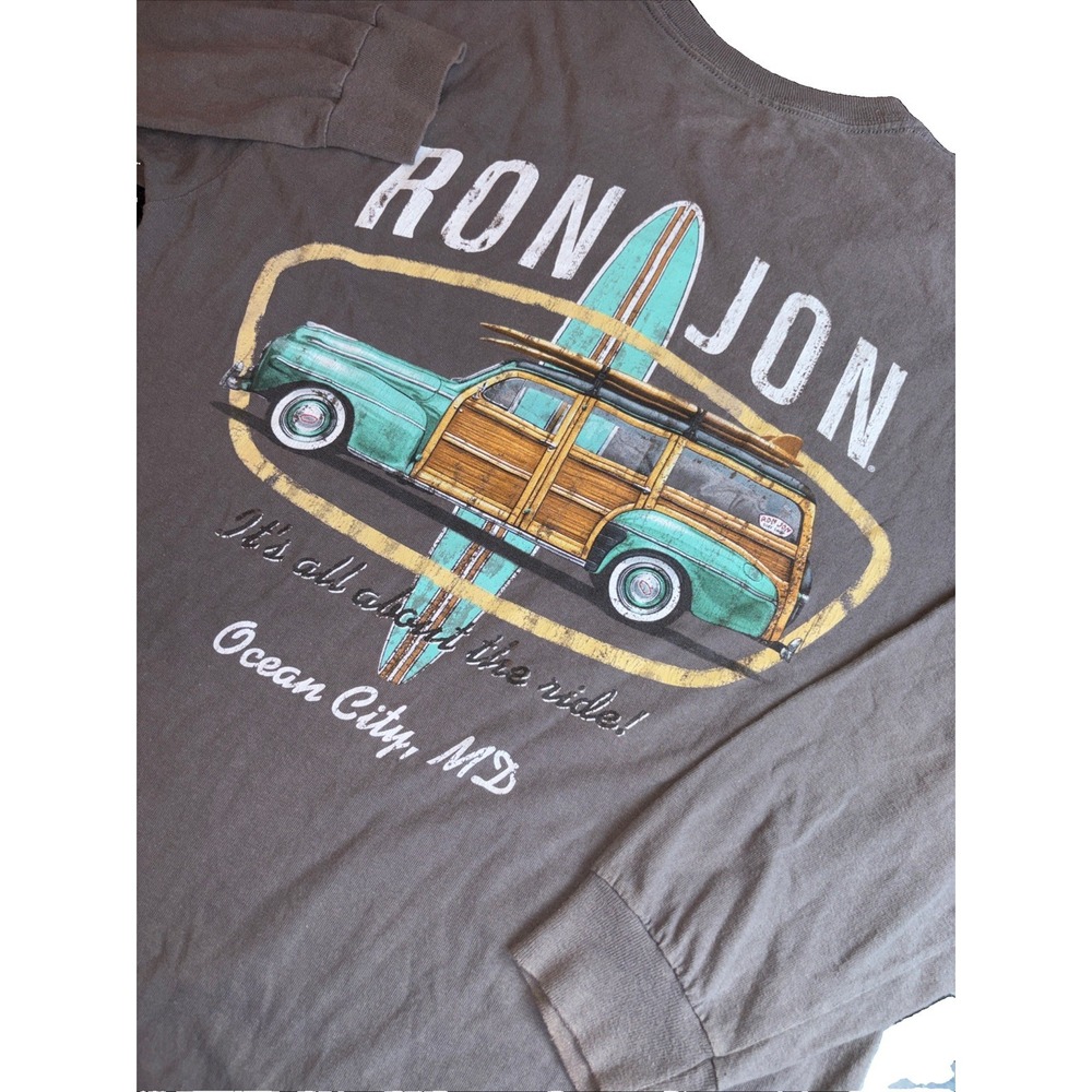 Ron Jon Surf Shop Double-sided Graphic‎ Logo Tee Ocean City Men's MEDIUM